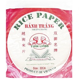 PAPEL ARROZ REDON.22CM TWIN...